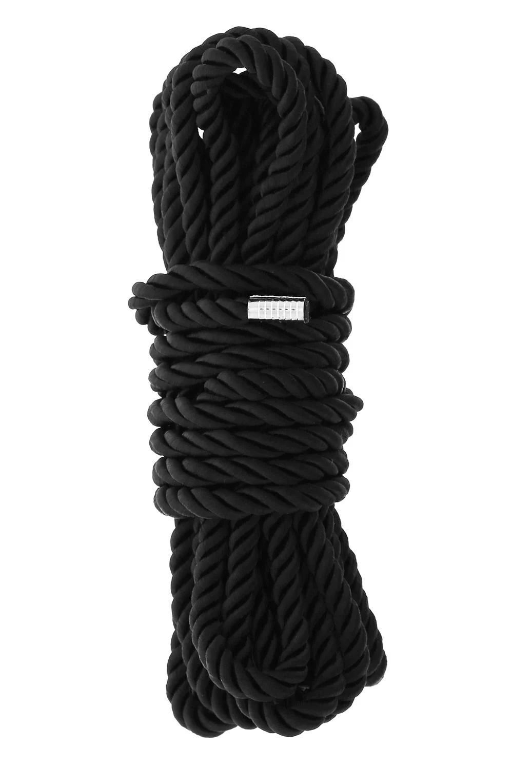 Черная веревка для шибари DELUXE BONDAGE ROPE - 5 м. (Цвет: черный)
