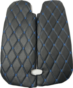 Чехлы на козырьки ЛАДА Гранта, Калина 1-2, Датсун (синяя нить Бабочка)