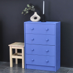 Комод, 90х30х62, Раст, с ящиками, для одежды и игрушек, синий, массив сосны, IKEA