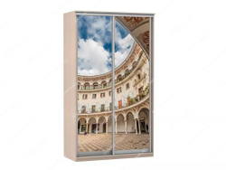 Шкаф купе Модерн 905х450 2-х дверный фотопечать №2 ясень