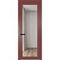 Алюминиевая дверь 1AGP красный антрацит стекло прозрачное