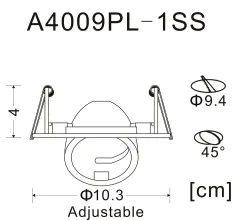 Точечный встраиваемый светильник Arte Lamp