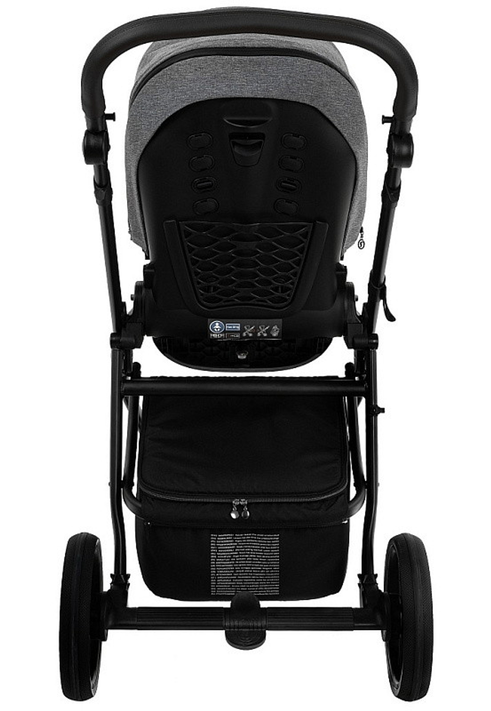 Детская коляска Roan Esso 3 в 1 с автокреслом Pituso Baesa Pro Black,Beige Canopy ESS114/1 Grey/Black