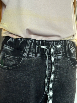 Джинсы с эластаном /тянутся / серые