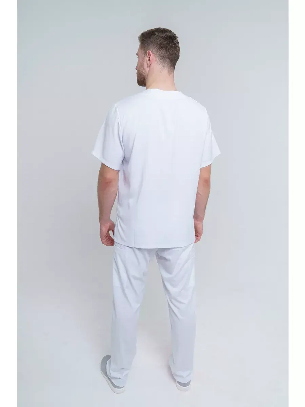 Брюки медицинские мужские спецодежда TZ610-WHT