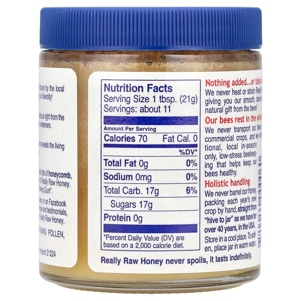 Really Raw Honey, Натуральный мед, 226 г (8 унций)