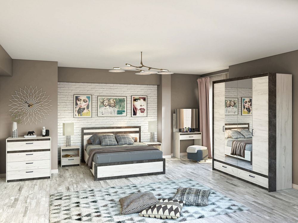 Прага Шкаф 4-х ств.