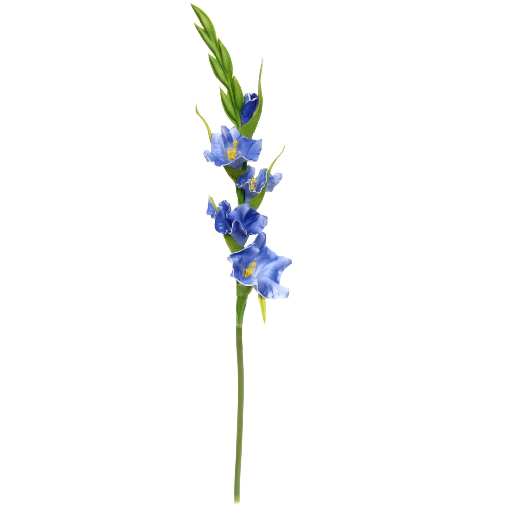 Цветок искусственный «Natur» 54см Гладиолус синий
