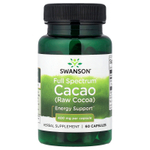 Swanson, Какао Full Spectrum (необработанное какао), 400 мг, 60 капсул