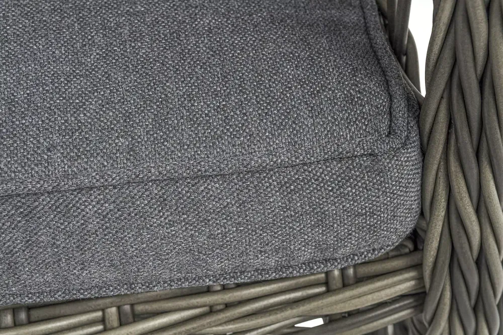 "Цесена" кресло плетеное из искусственного ротанга, цвет графит