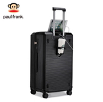 Чемодан Paul Frank "Far Trip" | 5 Weels+USB+Cup holder (Classic Black)