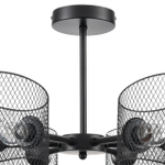 8238/6C COUNTY LN25 258 черный металл Люстра потолочная Е27 6*60W 220V TIDINA