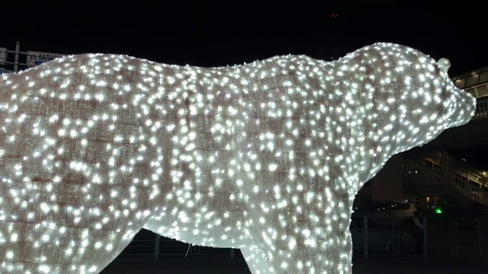 Светодиодная объемная фигура «Медведь»