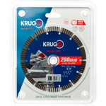 Диск алмазный Турбо сегментный KRUGO MASTER 200х2,4х25,4х12mm, 81072000269