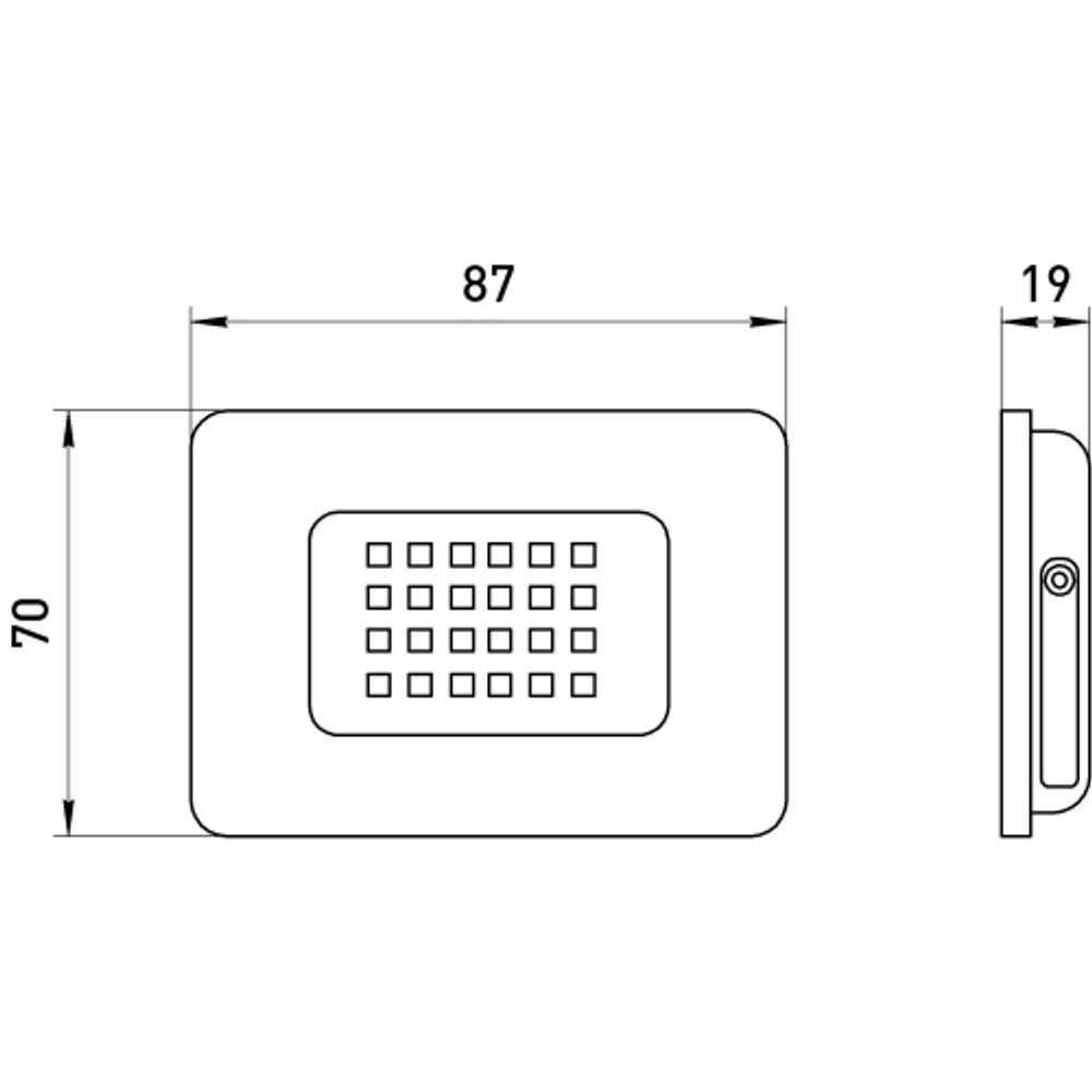 Прожектор светодиодный уличный ЭРА LPR-023-W-65K-010 10Вт 6500K IP65 гарантия 2 года белый