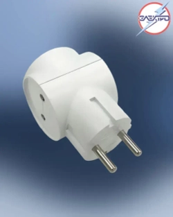 Тройник без заземления 10А Электро