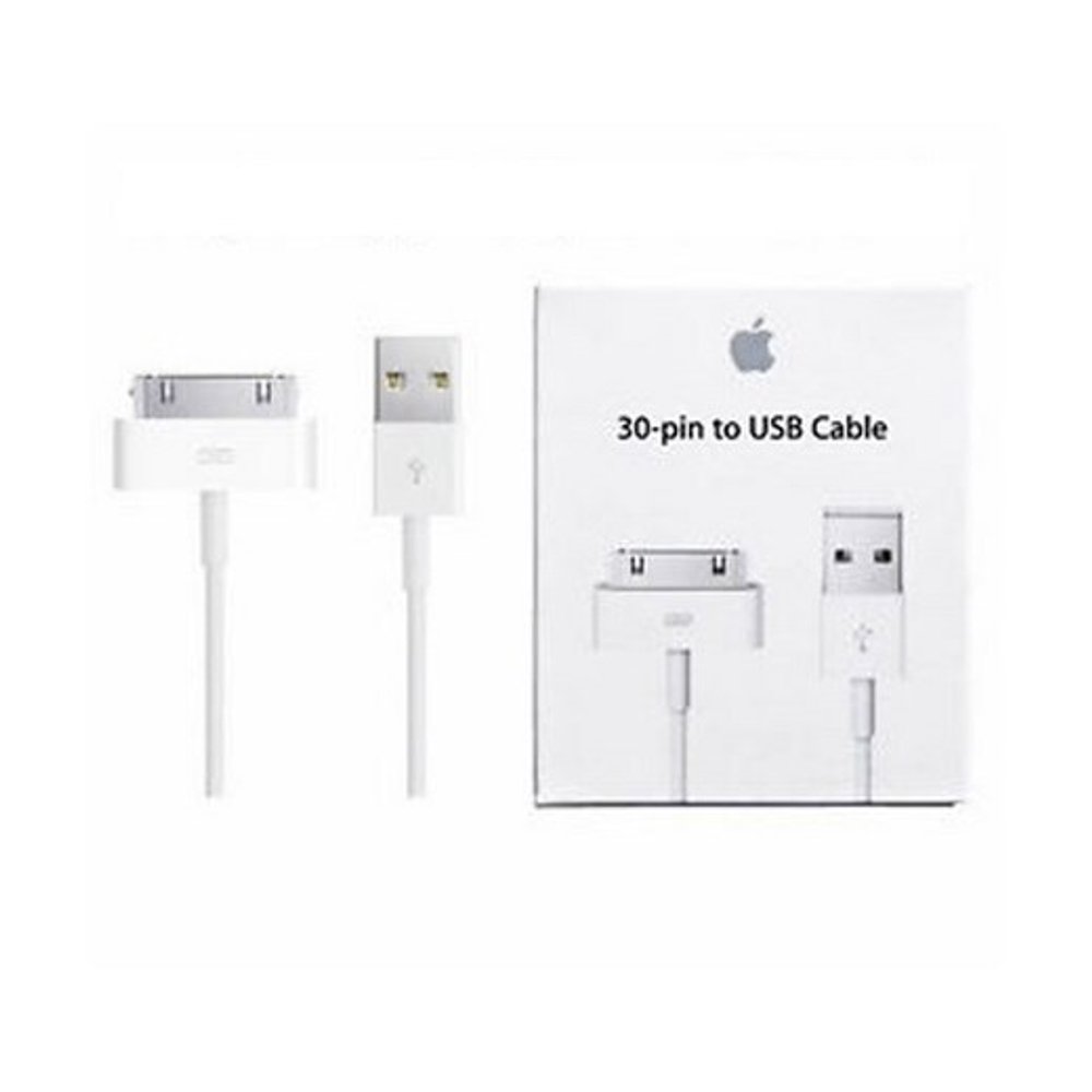 Кабель USB (Apple 30-pin) Foxconn iPhone 4 в упаковке (белый) 1м
