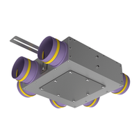 Присоединительная коробка концевая KVF 160/90×6 на 6 выходов