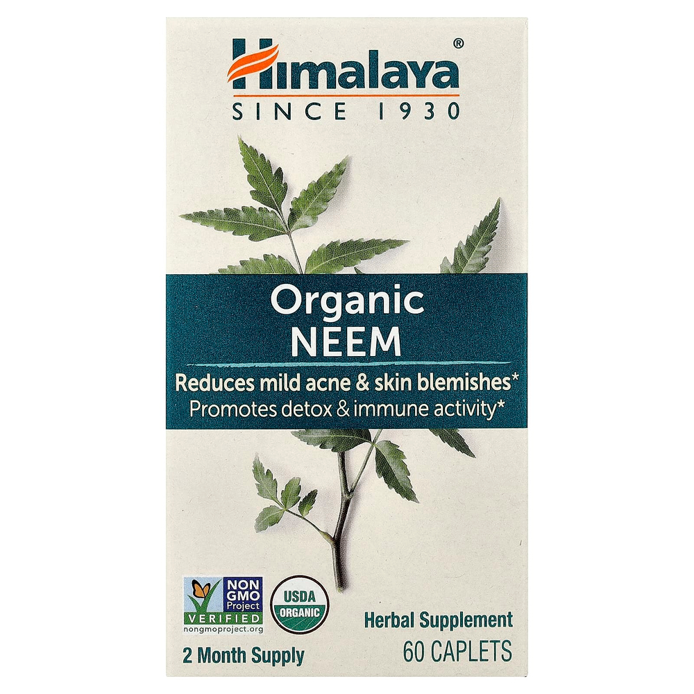 Himalaya, органический ним, 60 капсул