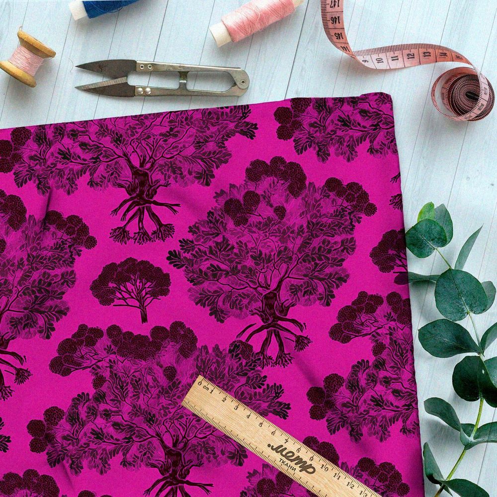 Ткань премиум шелк искусственный Армани призрачные грёзы