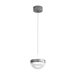 5037/9L L-VISION ODL24 355 никель/прозрачн/молочный/металл/акрил Подвес LED 9W 4000K 480лм RONI