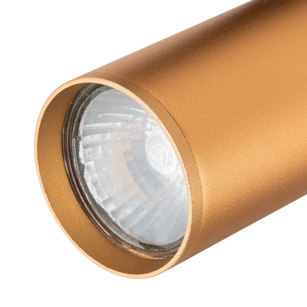 Светильник для однофазной трековой системы 1x50Вт GU10, металл, латунь матовая