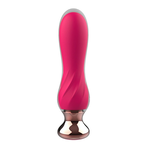 Розовый анальный вибратор 12,5см с пультом ДУ I-Moon Anal Vibrator MY-611