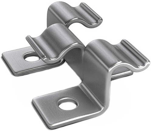 Кляймер рядовой для терассной доски ЛОФТ(100шт. уп)