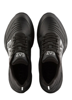 Мужские кроссовки теннисные EA7 Unisex Woven Sneaker Clay - черный