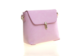Средняя яркая летняя женская повседневная сумочка розового цвета из экокожи Dublecity 9498 Pink в подарочной коробке