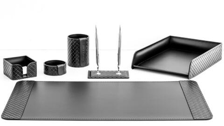 Набор руководителя BALANCE Рельеф арт. 1619792152 Black RLF 6 предметов кожа