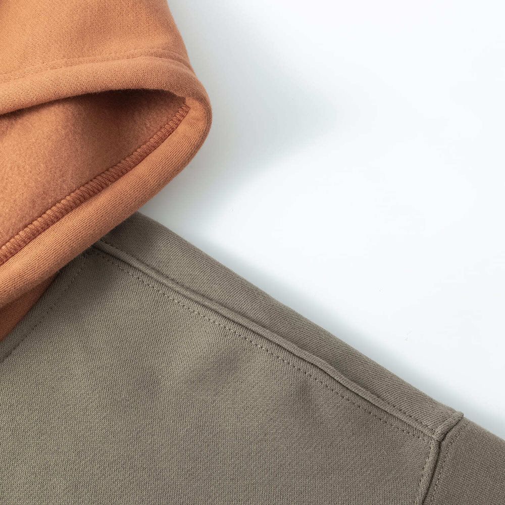 Худи Ymkashix HTF Three Color Block коричневый / оранжевый