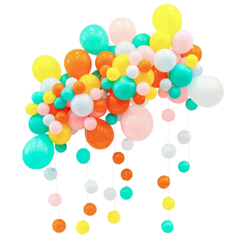 Гирлянда из воздушных шаров, Набор №3, Яркий микс, Пастель, 82 шт Шаринг