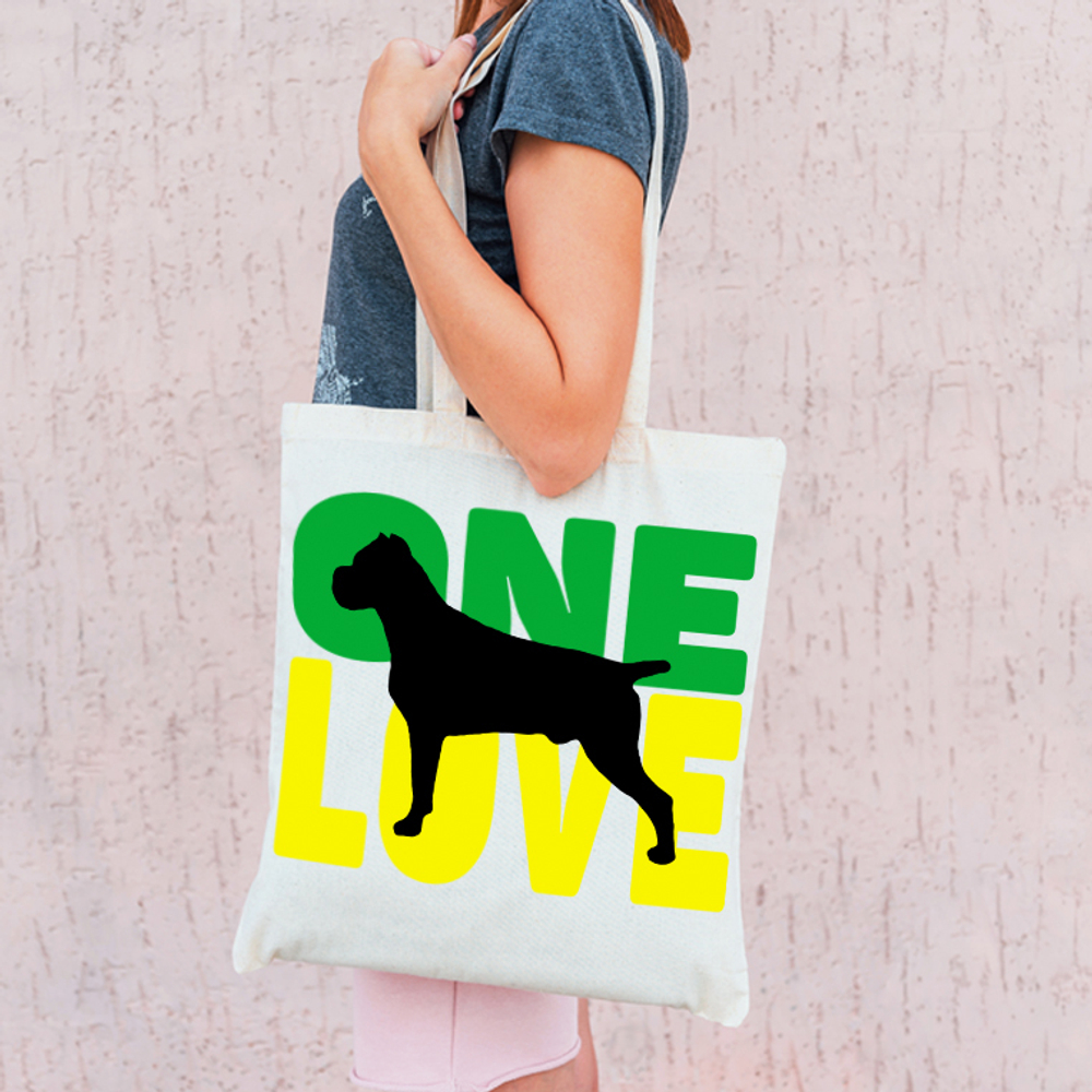 Тканевая сумка "Кане Корсо - единственная любовь"