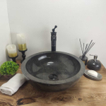 Раковина из мрамора Bowl Black Medium BM-60796 45*45*15