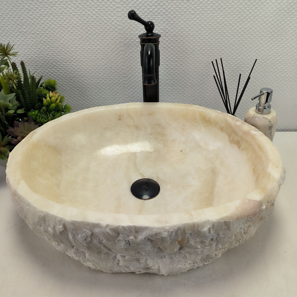 Раковина из оникса Erozy White EO-62310 53*42*15 0104