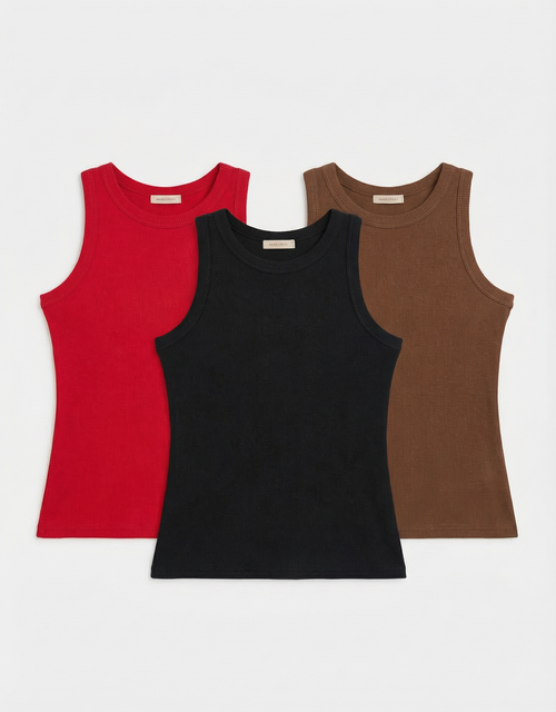 Набор №6 из трех топов в рубчик