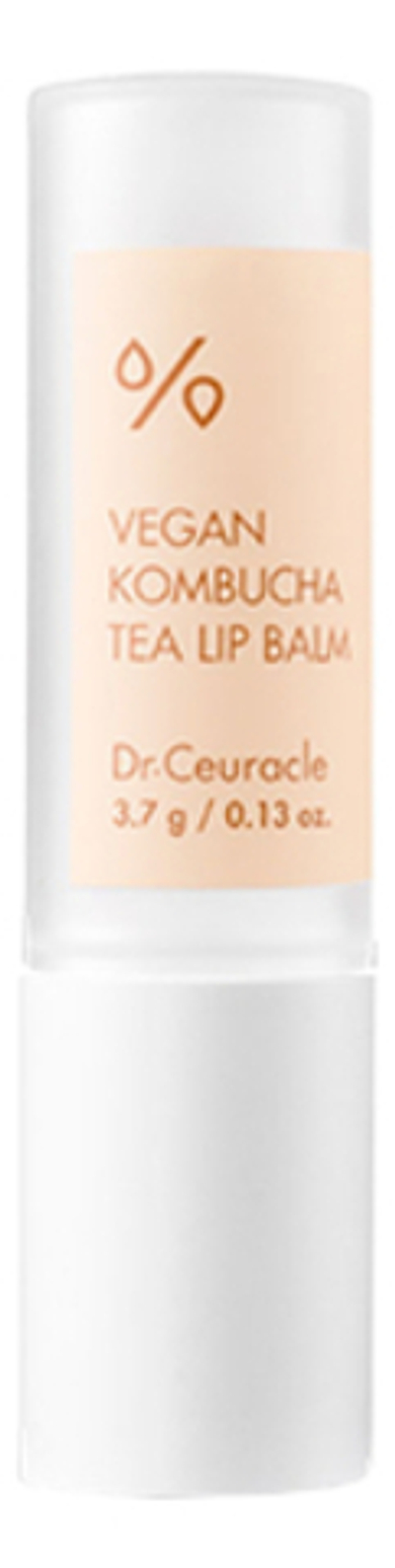 DR. CEURACLE Веганский бальзам для губ с чаем комбуча - Vegan Kombucha Tea Lip Balm. 3,7г