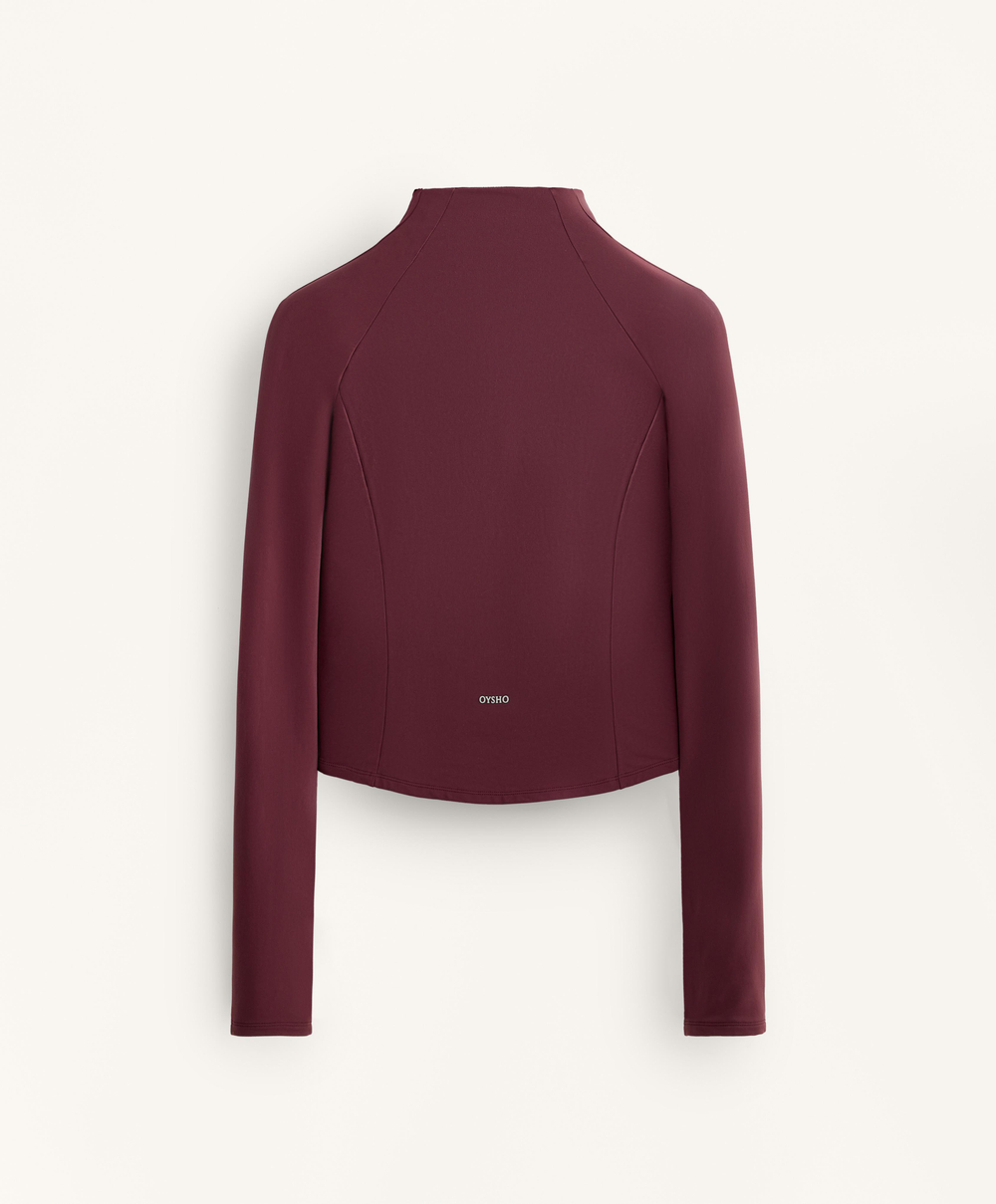 Oysho Легкая и теплая высокотехнологичная куртка, гранатовый