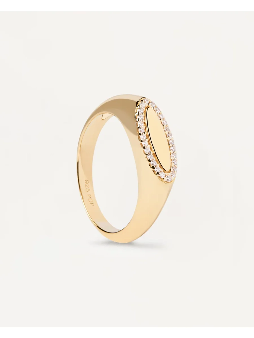 Кольцо Lace серебро 925 пробы покрытое золотом