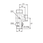 Штуцер FRLA DS06 UNF 7/16" (корпус)