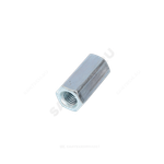 Гайка удлиненная стальная оц М16х48 к.п. 5 шестигранная DIN 6334