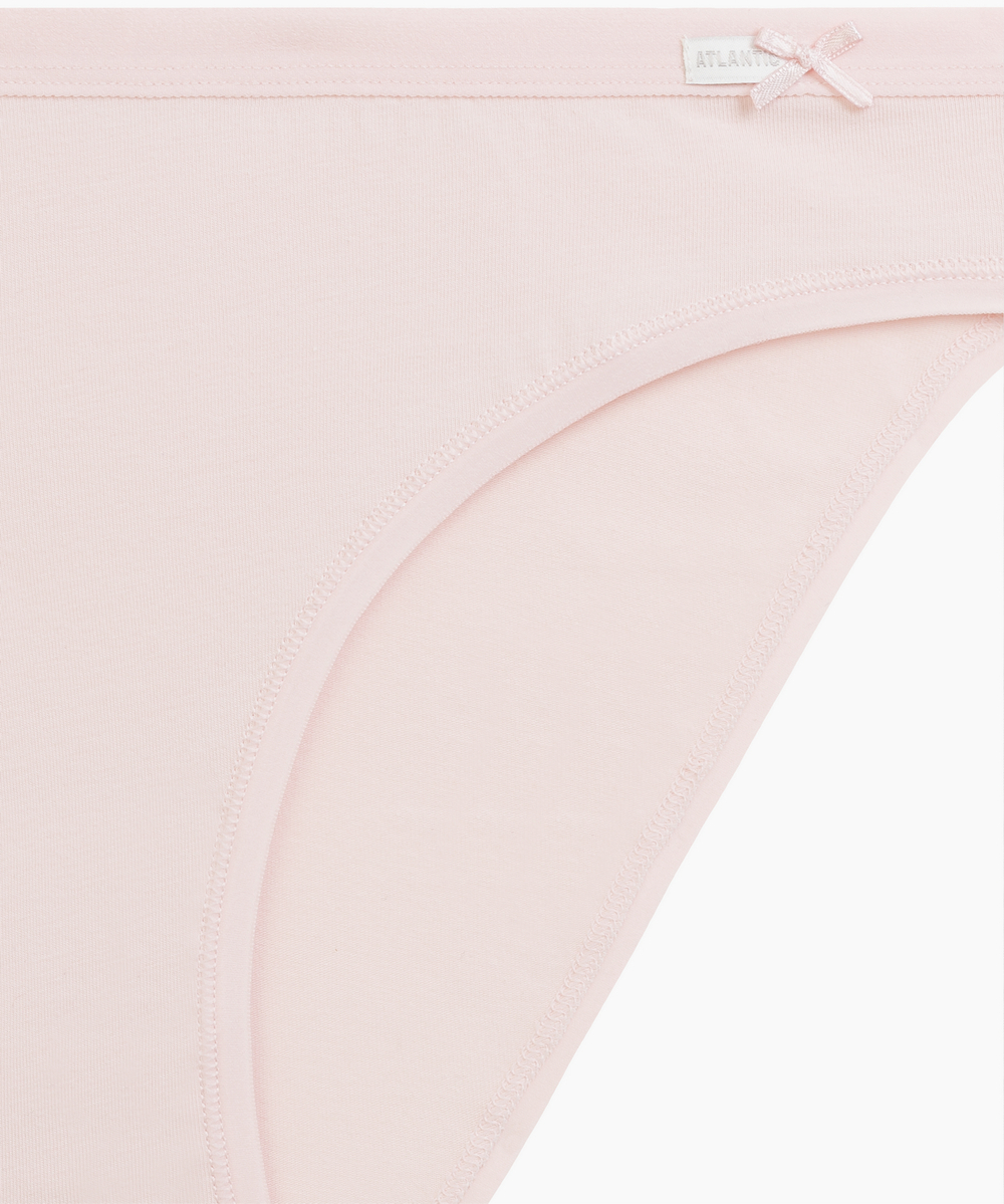 Трусы женские спорт Atlantic, набор из 3 шт., хлопок, серо-жемчужные + светло-розовые + светло-жемчужные, 3CLP-002