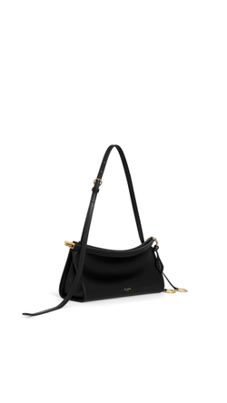 ALAÏA МАЛЕНЬКАЯ СУМКА LE CLICK EAST WEST ИЗ НАТУРАЛЬНОЙ КОЖИ, ЧЕРНЫЙ