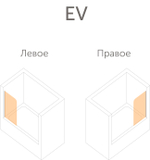 Душевая шторка на ванную Vegas Glass EV LUX профиль черный матовый, стекло прозрачное