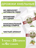 Дрожжи Хмельные спиртовые Active 100 г, 5 шт.