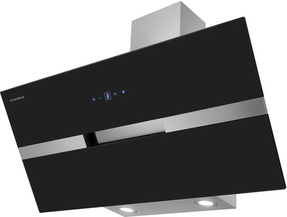 Вытяжка Maunfeld MERSEY 90 нерж/черное стекло