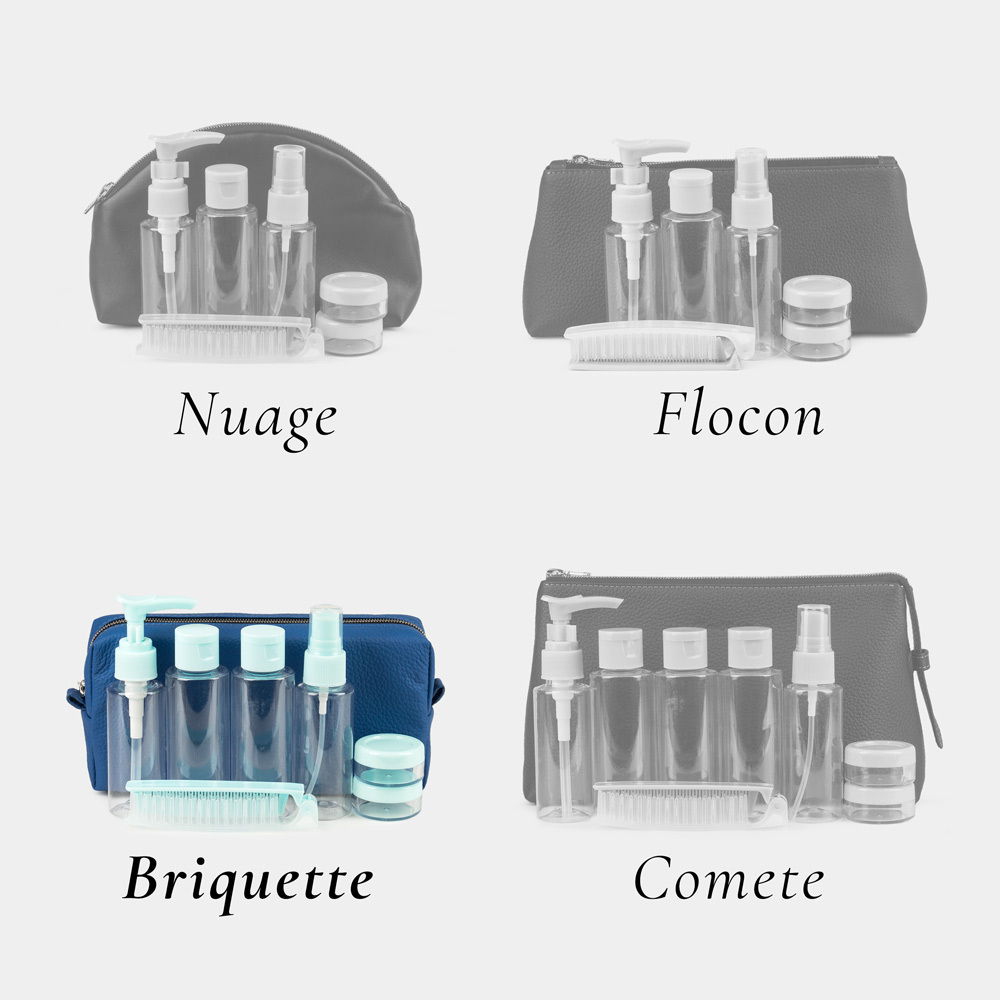 Несессер Briquette из кожи теленка, цвета синий королевский