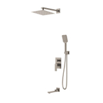 Душевая система скрытого монтажа Grossman Style 501.K35.05.120 брашированный никель,1 место