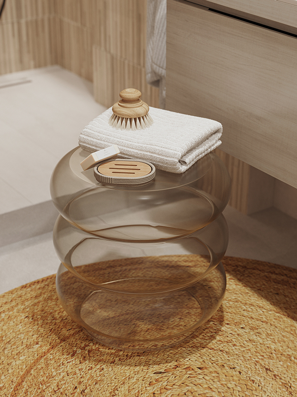 Столик приставной Bergenson Bjorn Vivlend, 38 см, серо-зеленый